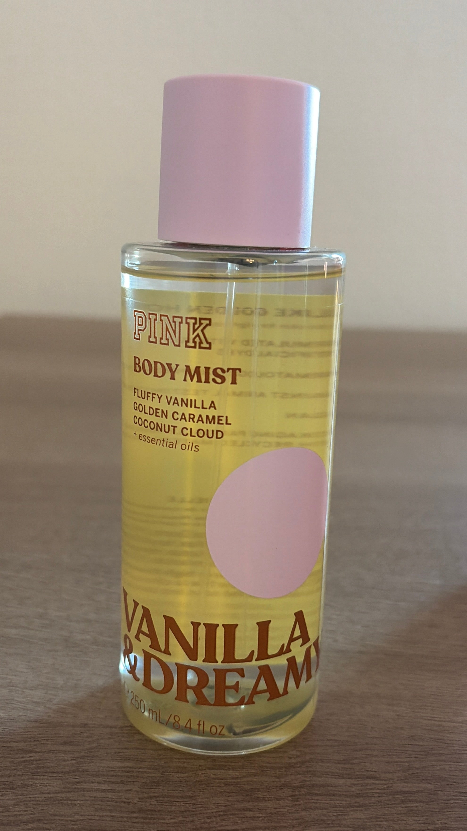 PINK Fluffy Vanilla Golden caramel coconut cloud